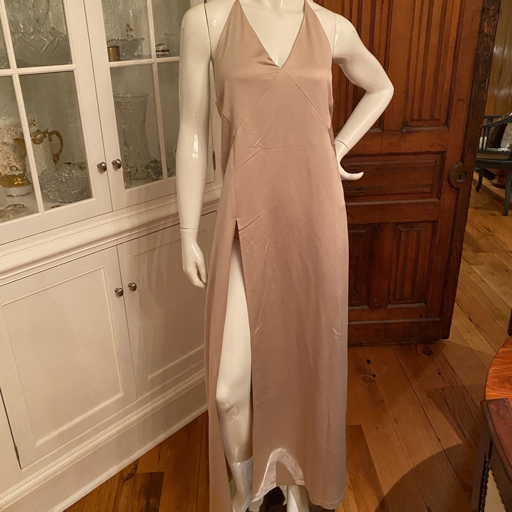 White Fox Boutique Run Free Maxi Dress in Champagne